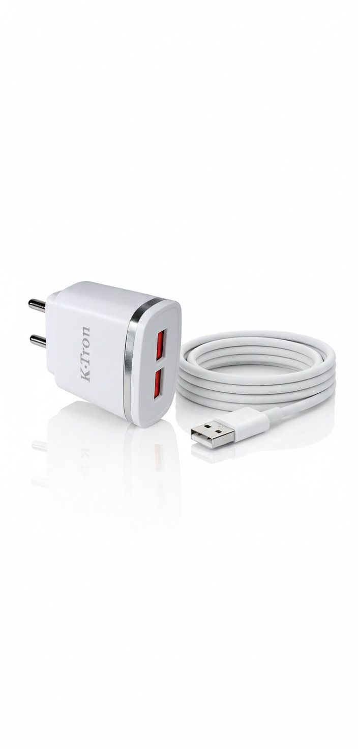 Stand USB Dual Charger (with Cable) {KT-101}