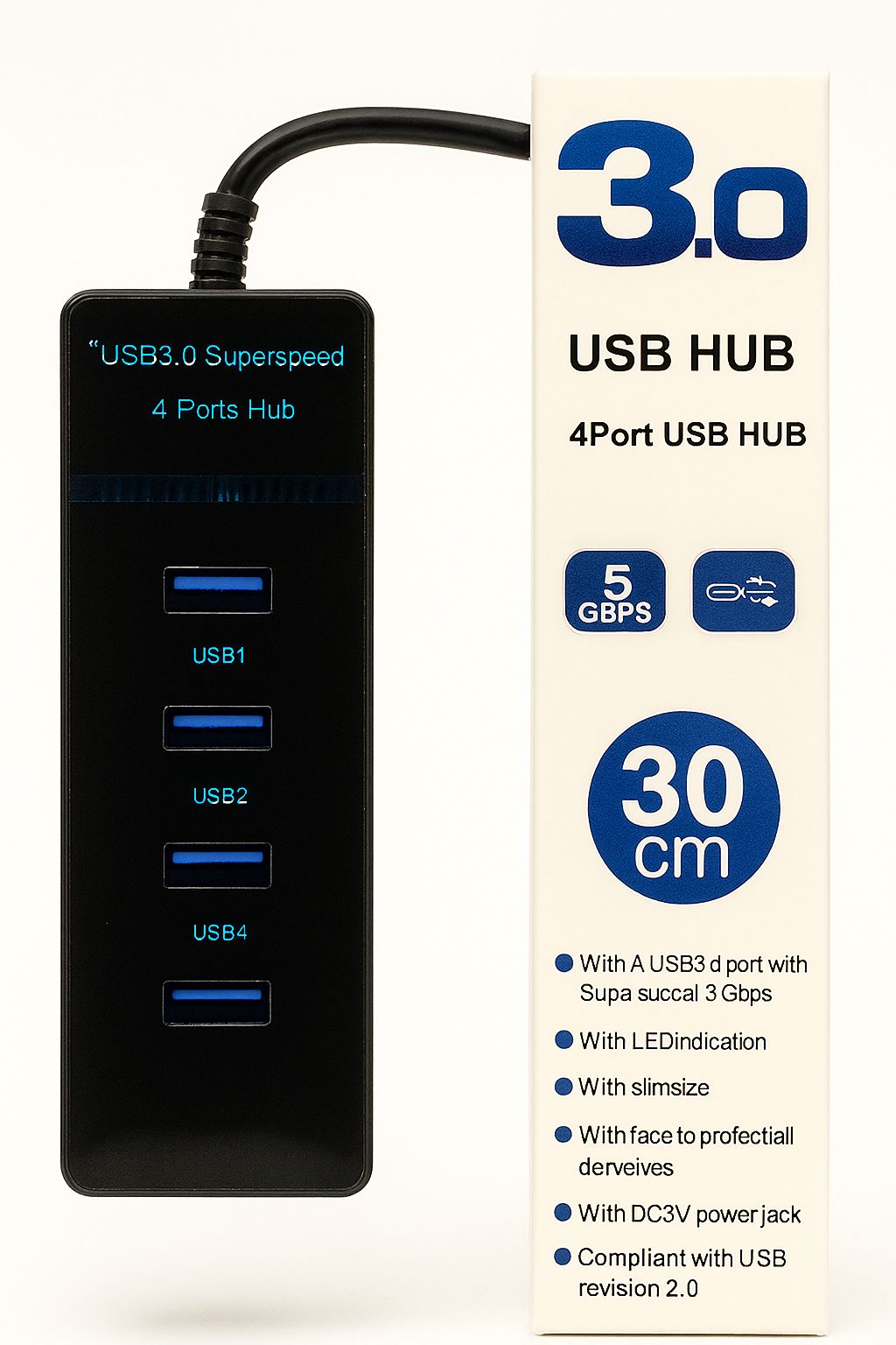 4 in 1 USB Hub {KT-601}
