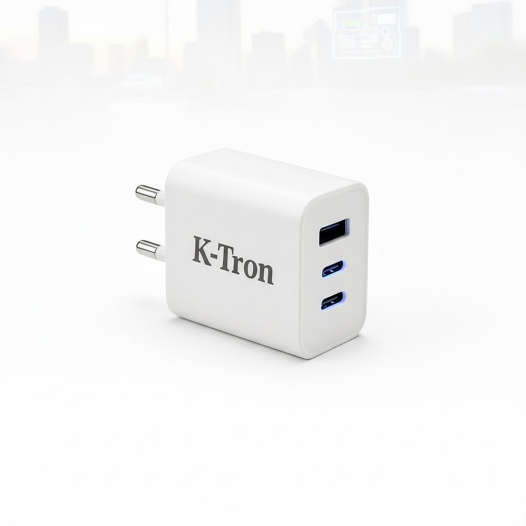K-TRON 85W Super Fast Charger 2 Type C + USB   {KT-115}