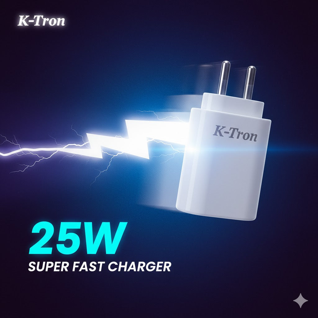 K-TRON 25W Super Fast Charger C to C  {KT-117}