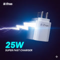 K-TRON 25W Super Fast Charger C to C  {KT-117}