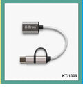 K-TRON  2 in 1 OTG Adapter Cable  {KT-1309}