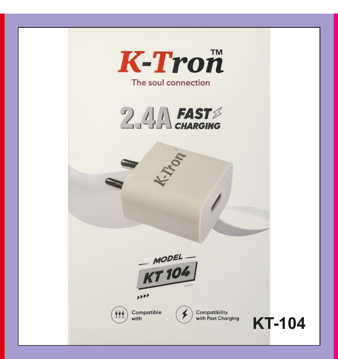 Single USB Charger (with Cable) {KT-104}