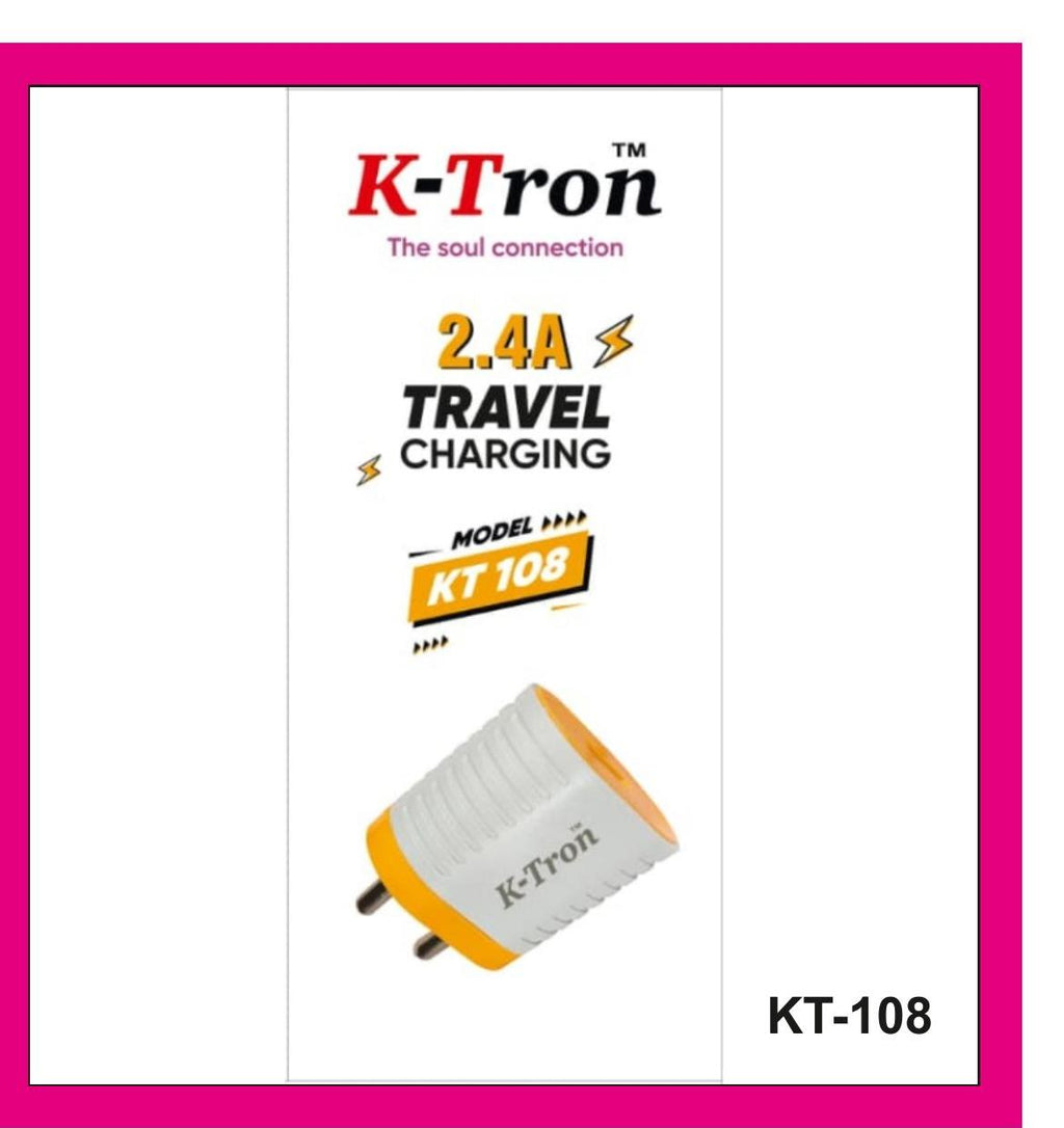 Single USB Charger Orange {KT-108}