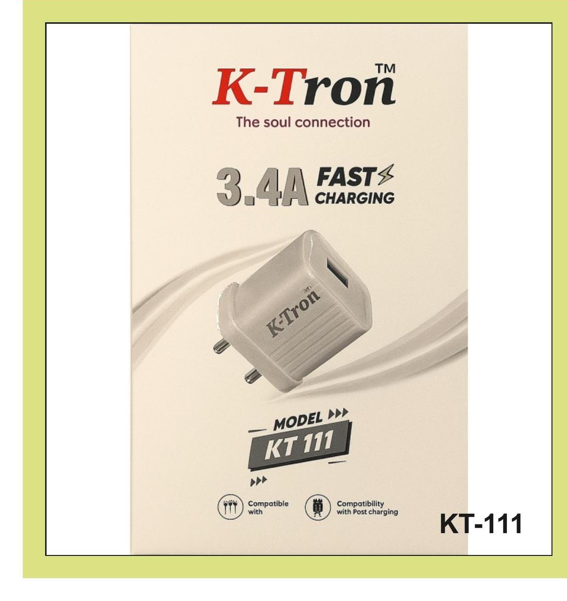 Dual USB Fast Charger (with Cable) {KT-111}