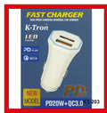 45W PD 20W + QC3.0 Car Charger {KT-203}