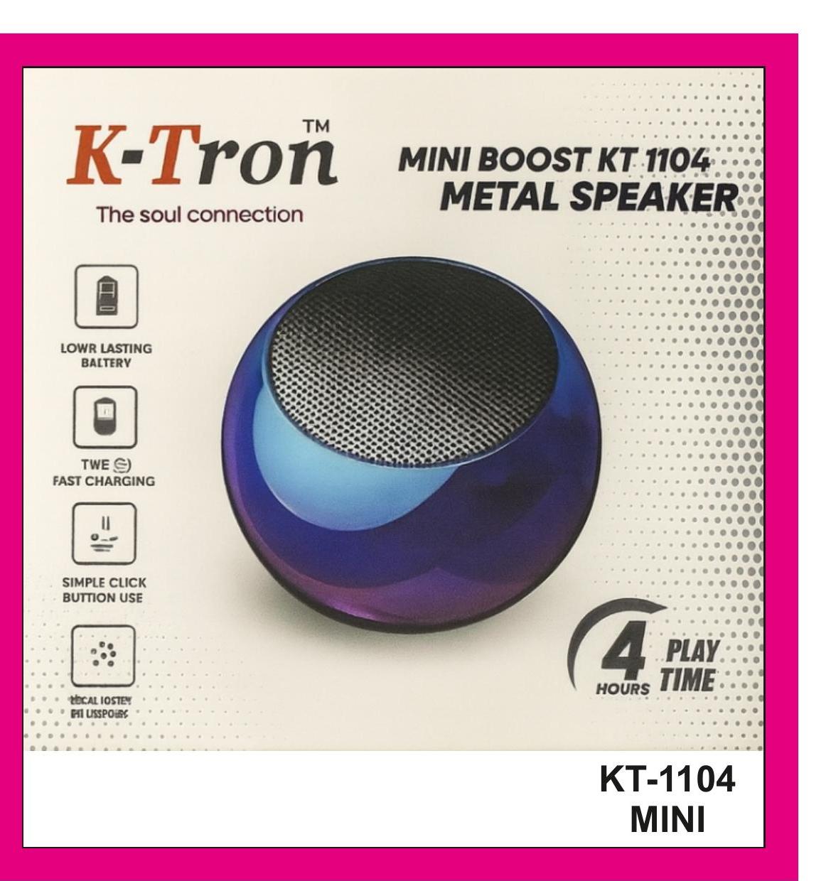 Mini Bluetooth Speaker {KT-1104-MINI}