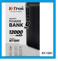 12000mAh 3 USB Port Digital Powerbank {KT-1201}